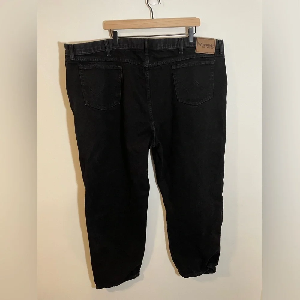 Wrangler Rugged Wear Black Denim Jeans Mens Size 50x30 100% Cotton - Picture 7 of 10